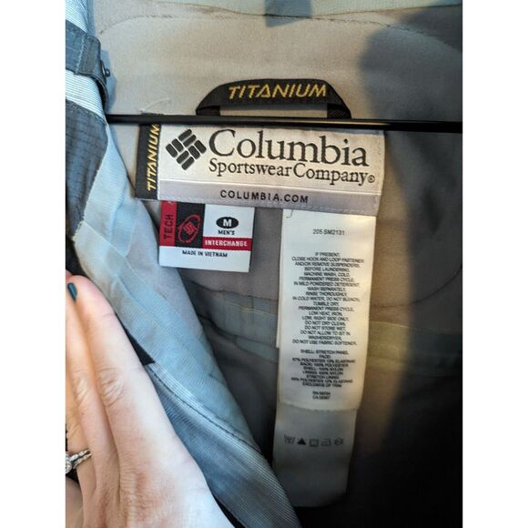 Columbia Tech Interchange Mens Sz M Softshell Winter Jacket Coat Black - Picture 3 of 5